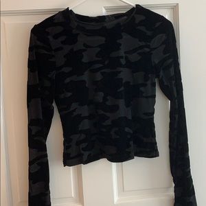 Good American Camo Crop Top
